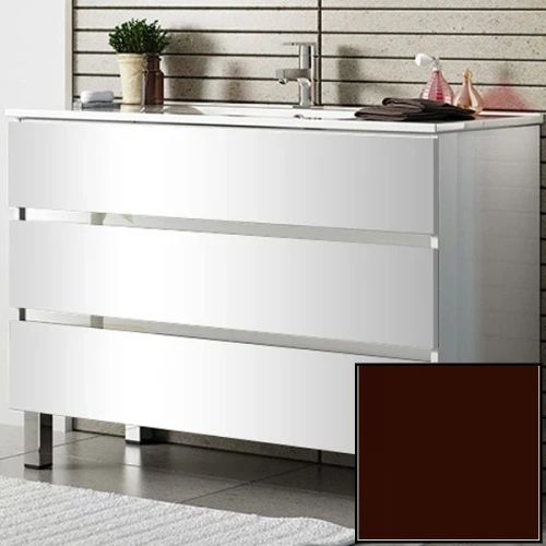 Тумба с раковиной SanVit Кубэ-3 75 kkube3075 в цвете Ral Шоколад МДФ / ЛДСП