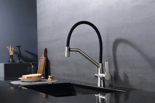 Смеситель для кухни Raglo R80.62.05 Сатин Черный латунь