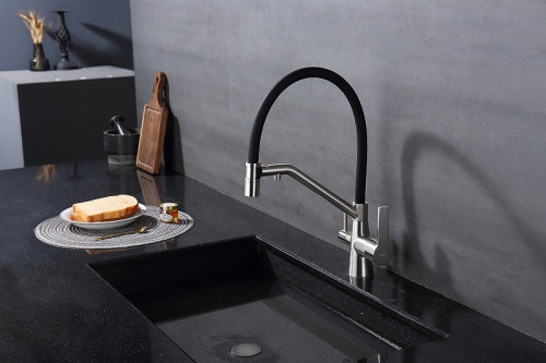 Смеситель для кухни Raglo R80.62.05 Сатин Черный латунь