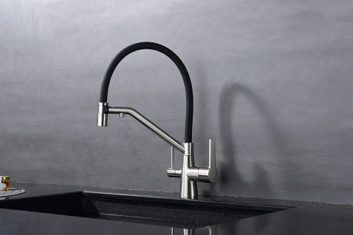 Смеситель для кухни Raglo R80.62.05 Сатин Черный латунь