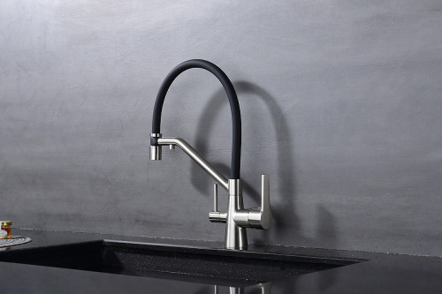 Смеситель для кухни Raglo R80.62.05 Сатин Черный латунь