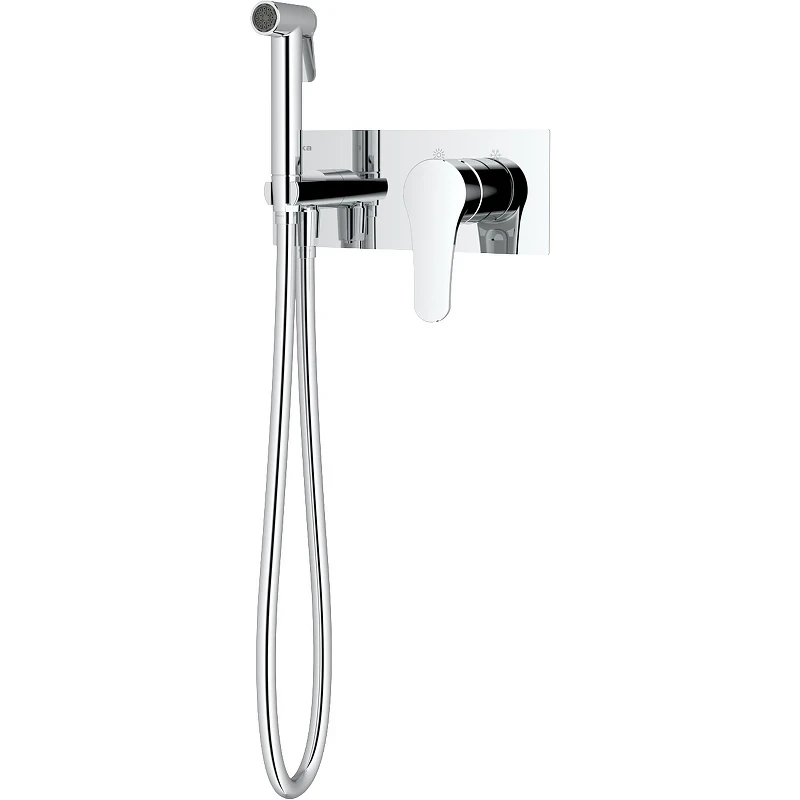 Гигиенический душ со смесителем Teska Elsa Pro BTK6406 Хром латунь встраиваемый
