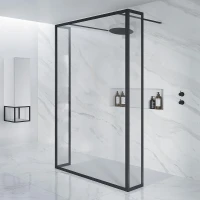 Душевая перегородка Riho SZ Lucid GD404 120 G005039121 профиль Черный матовый стекло прозрачное