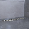 Душевой лоток PlastBrno Design 3 55 SZH3550 с решеткой цвет Хром