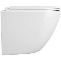 Комплект унитаза Owl 1975 Vind Cirkel-H TOWLT190302 с инсталляцией Grohe Rapid SL 38775001 с сиденьем Микролифт и клавишей смыва Хром фарфор подвесной