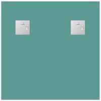 Зеркало Evoform Style 50x50 BY 0825 с зеркальным обрамлением - цвет Графит стекло