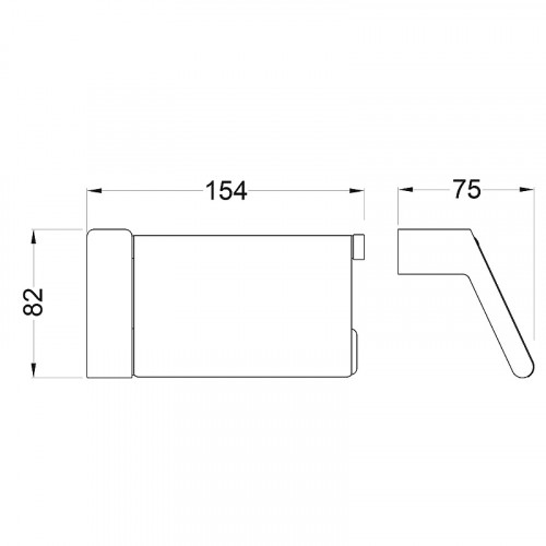 Держатель туалетной бумаги Timo Torne 43042/03 с крышкой Черный
