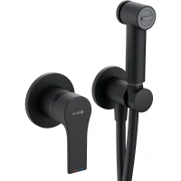 Гигиенический душ со смесителем Kludi Zenta SL 489983965 Черный матовый латунь встраиваемый