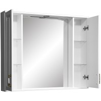 Зеркало со шкафом Stella Polar Кармела 100 SP-00000187 с подсветкой Ольха белая