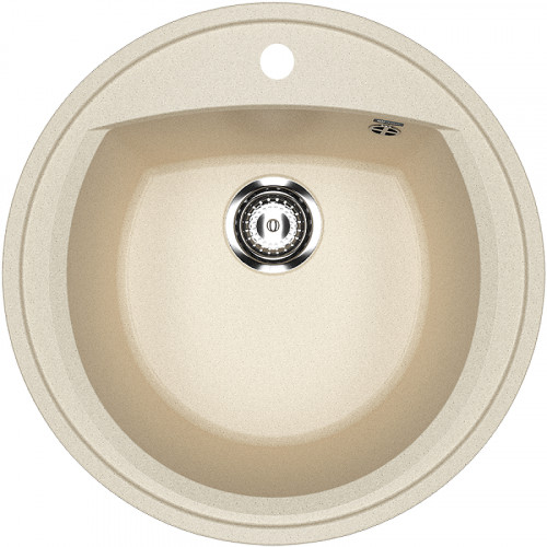 Кухонная мойка Ulgran Classic U-603-328 Бежевая искусственный камень (литьевой мрамор) встраиваемый