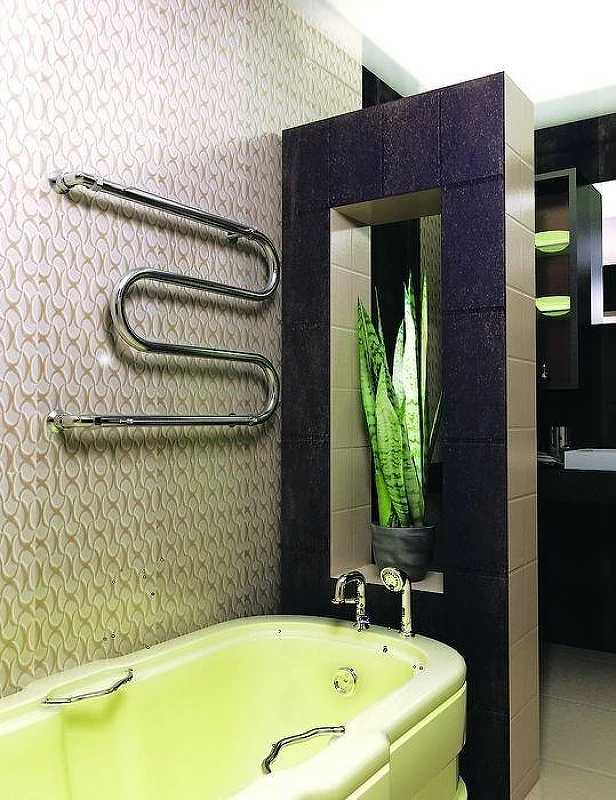 Водяной полотенцесушитель Ника Simple М1/СП 60x90 с полкой Хром