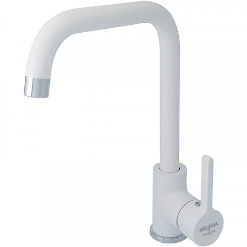 Смеситель для кухни Melodia della vita Ostessa MDV35115_wt Белый Хром латунь