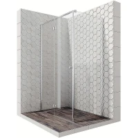 Душевой уголок Ambassador Diamond 120х80 12011104L профиль Хром стекло прозрачное