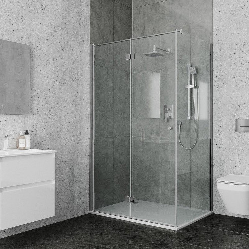 Душевой уголок Ambassador Diamond 120х80 12011104L профиль Хром стекло прозрачное