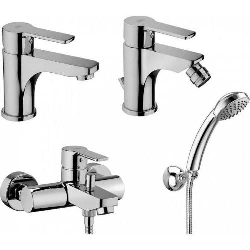 Комплект смесителей Paffoni Red 255122 с донным клапаном цвет Хром