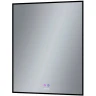 Зеркало Grossman Pragma-норма Black 70 1870802 с подсветкой Черное с сенсорным выключателем и подогревом стекло
