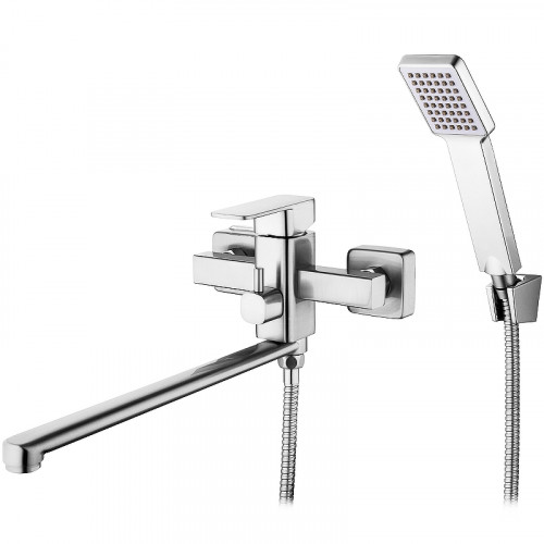 Смеситель для ванны G-Lauf NEB7-A123 универсальный Хром цинк на стену