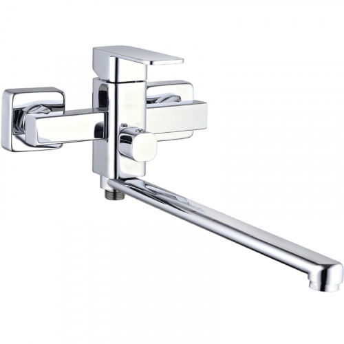 Смеситель для ванны G-Lauf NEB7-A123 универсальный Хром цинк на стену