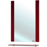 Зеркало Bellezza Рокко 50 4613706030033 с полкой Красное МДФ / ЛДСП, стекло