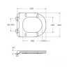 Унитаз компакт BelBagno Flay-R BB2149CPR/SC цвет Белый без бачка с сиденьем Микролифт