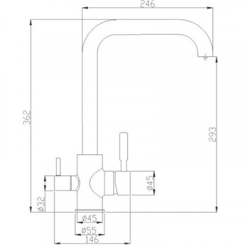 Смеситель для кухни ZorG Steel Hammer SH715INOX Сталь