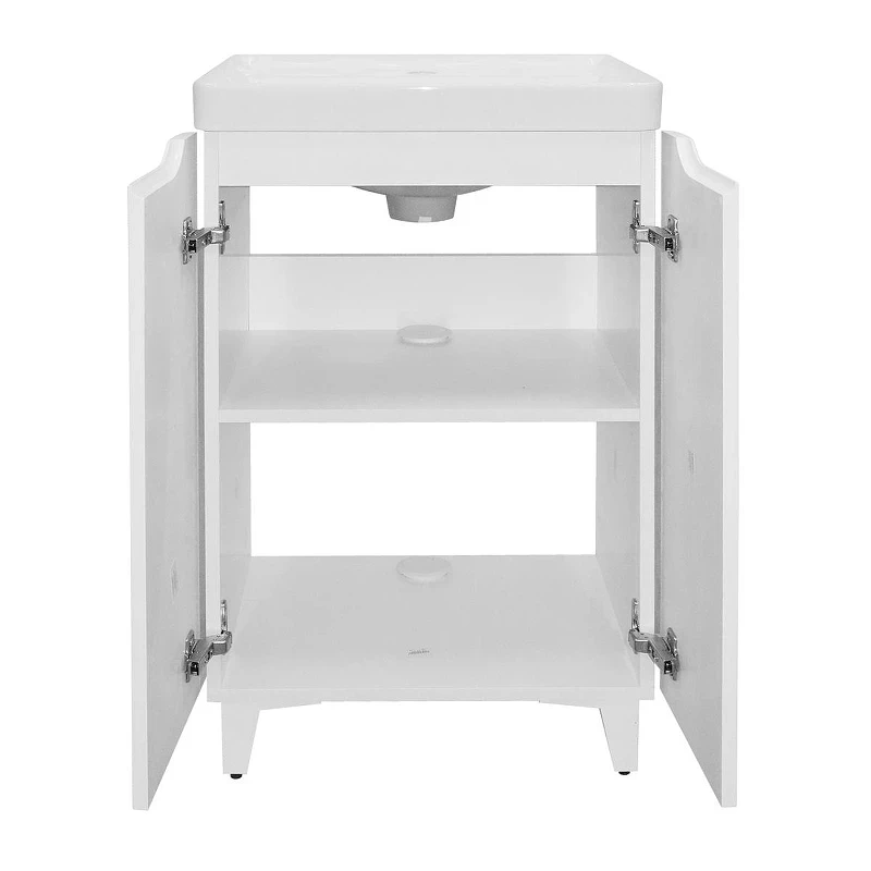 Тумба с раковиной Azario Lotos 50 CS00094663 цвет Белый глянцевый