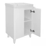 Тумба с раковиной Azario Lotos 50 CS00094663 цвет Белый глянцевый