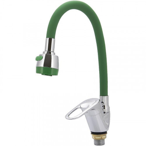 Смеситель для кухни Ekko E4105+E66 Хром Зеленый