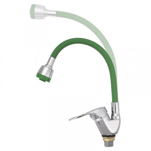 Смеситель для кухни Ekko E4105+E66 Хром Зеленый