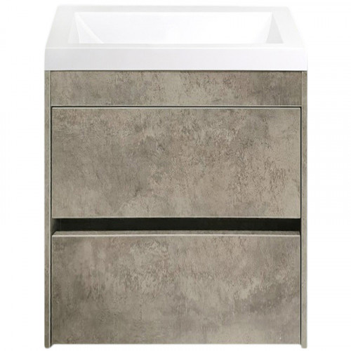 Тумба под раковину Art&amp;Max Family-400-2C-SO-CV подвесная Цемент МДФ / ЛДСП