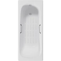Чугунная ванна Delice Continental 150x70 DLR230612R-AS с отверстиями под ручки с антискользящим покрытием