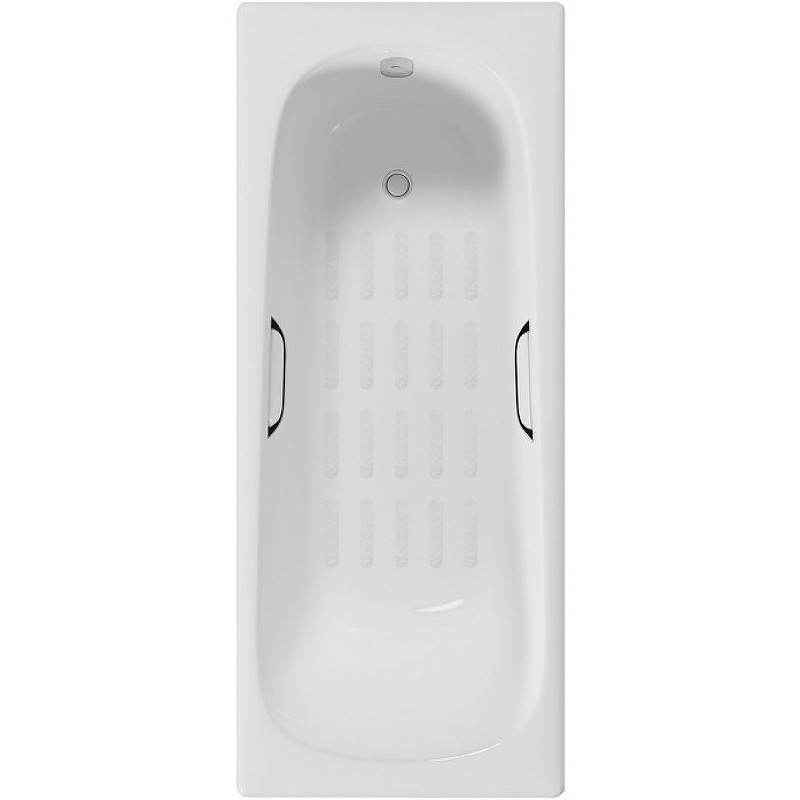 Чугунная ванна Delice Continental 150x70 DLR230612R-AS с отверстиями под ручки с антискользящим покрытием