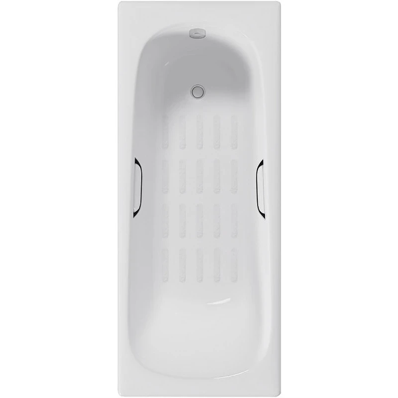 Чугунная ванна Delice Continental 150x70 DLR230612R-AS с отверстиями под ручки с антискользящим покрытием