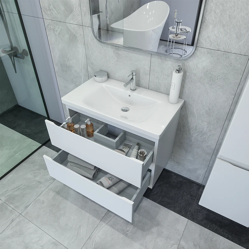 Тумба под раковину Caprigo Forte 80 36112-SF027 подвесная цвет Белый