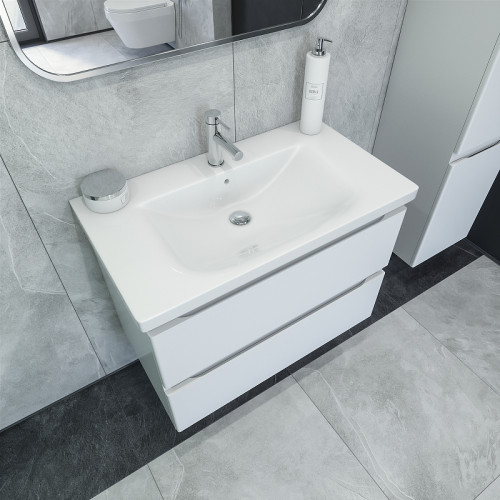 Тумба под раковину Caprigo Forte 80 36112-SF027 подвесная цвет Белый