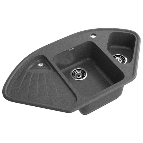 Кухонная мойка GranFest Corner C-1040E графит цвет Графит