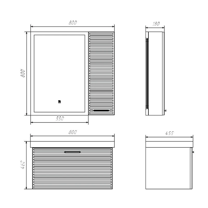 Тумба с раковиной Comforty Касабланка 80 00-00015382 подвесная Тумба, раковина