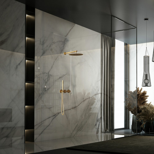 Душевая система Vincea Groove VSFW-4G01BG4 Брашированное золото латунь встраиваемый