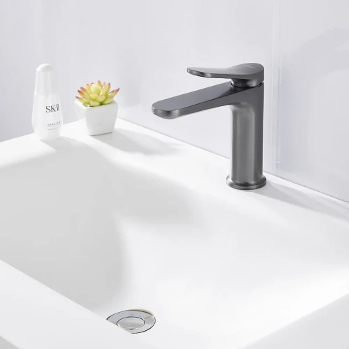 Смеситель для раковины Belz B10786-3 цвет Оружейная сталь