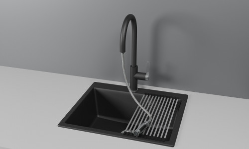 Смеситель для кухни Granula 8168 цвет Турмалин