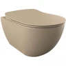 Унитаз Creavit Free FE320-11CM00E-0000 подвесной Капучино матовый без сиденья фарфор подвесной