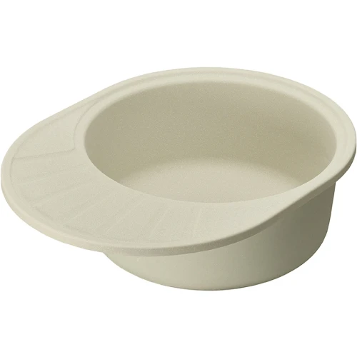 Кухонная мойка Aquaton Чезана 57 1A711232CS240 Жемчуг искусственный камень (литьевой мрамор) встраиваемый