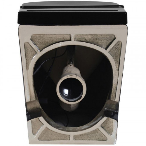 Унитаз Abber Bequem AC1115PMB приставной Черный матовый с сиденьем Микролифт