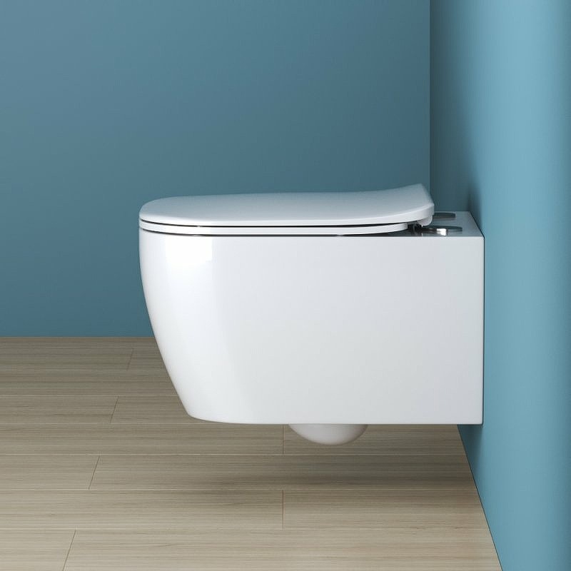 Унитаз BelBagno Genova BB1102CH подвесной без сиденья фаянс подвесной