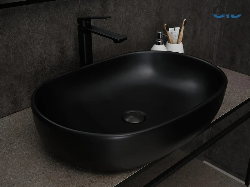 Раковина-чаша Gid Lago 60 Bm9026a 53369 цвет Черный матовый