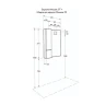 Зеркало Aquaton Мишель 57 1A253902MIX40 с подсветкой с выключателем стекло