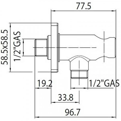 Держатель ручного душа Bossini CB3000.073 Черный матовый латунь на стену