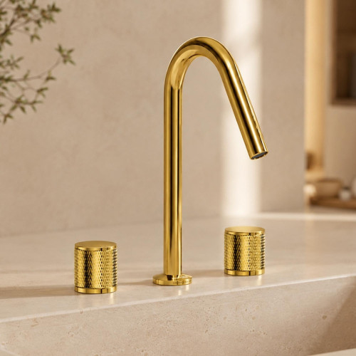 Смеситель для раковины WasserKRAFT Мюриц (Muritz) 9835PG цвет Золото глянцевое