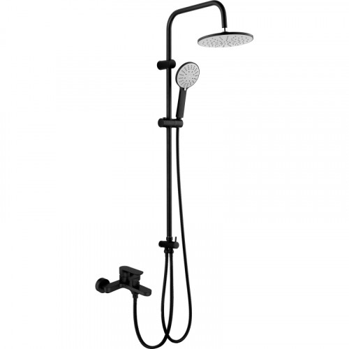 Душевая система Agger A0293544 Черная латунь на стену