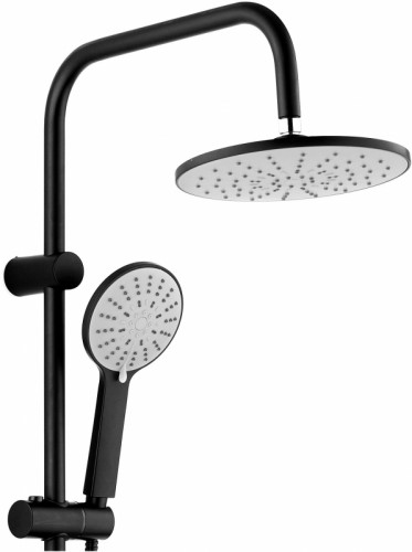 Душевая система Agger A0293544 Черная латунь на стену